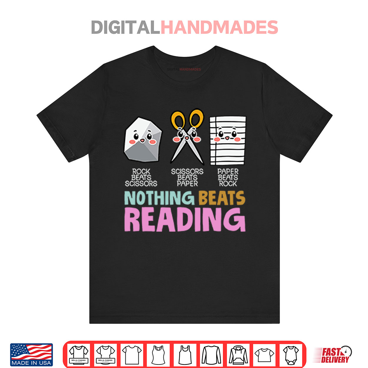 Rock Beats Scissors Scissors Beats Paper Paper Beats Rock Nothing Beats Reading Shirt Rock Beats Scissors Scissors Beats Paper Paper Beats Rock Nothing Beats Reading Shirt