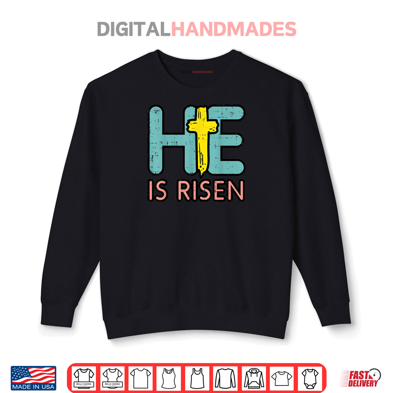 Easter HE Is Risen Jesus Resurrection Christian Shirt Easter HE Is Risen Jesus Resurrection Christian Shirt