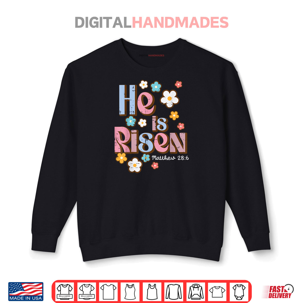 Easter Jesus He Is Risen Christian Faith Girls Shirt Easter Jesus He Is Risen Christian Faith Girls Shirt