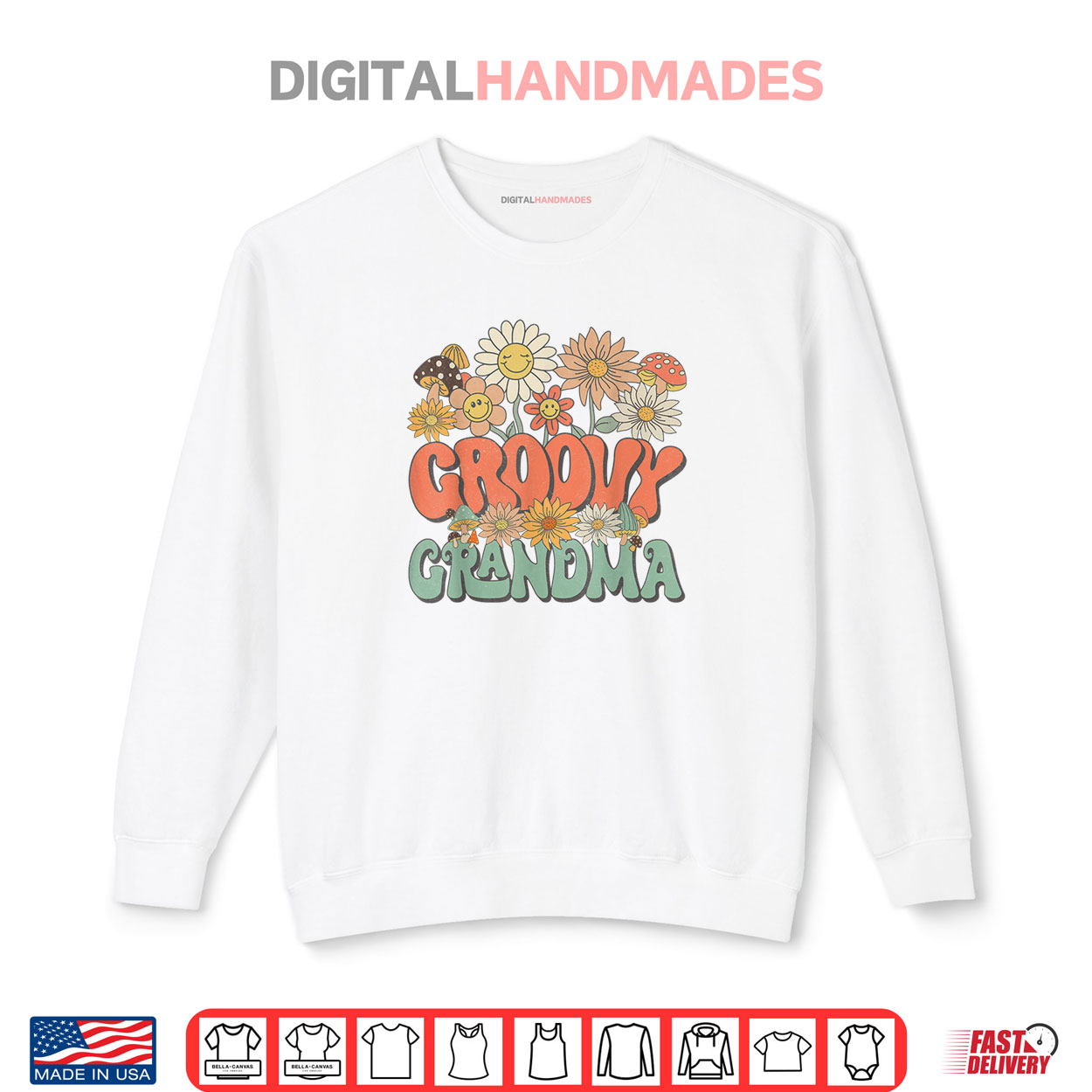 Groovy Grandma Floral Hippie Retro Daisy Flower Mother’s Day Shirt Groovy Grandma Floral Hippie Retro Daisy Flower Mother’s Day Shirt