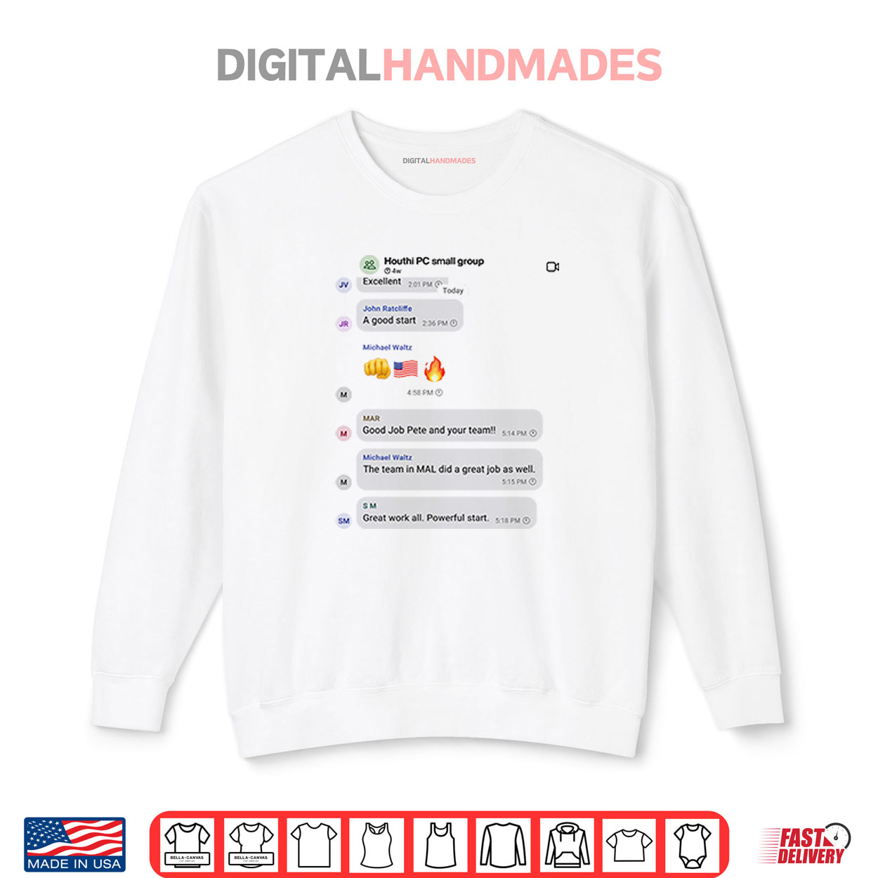 Houthi PC Small Group Chat Shirt Houthi PC Small Group Chat Shirt