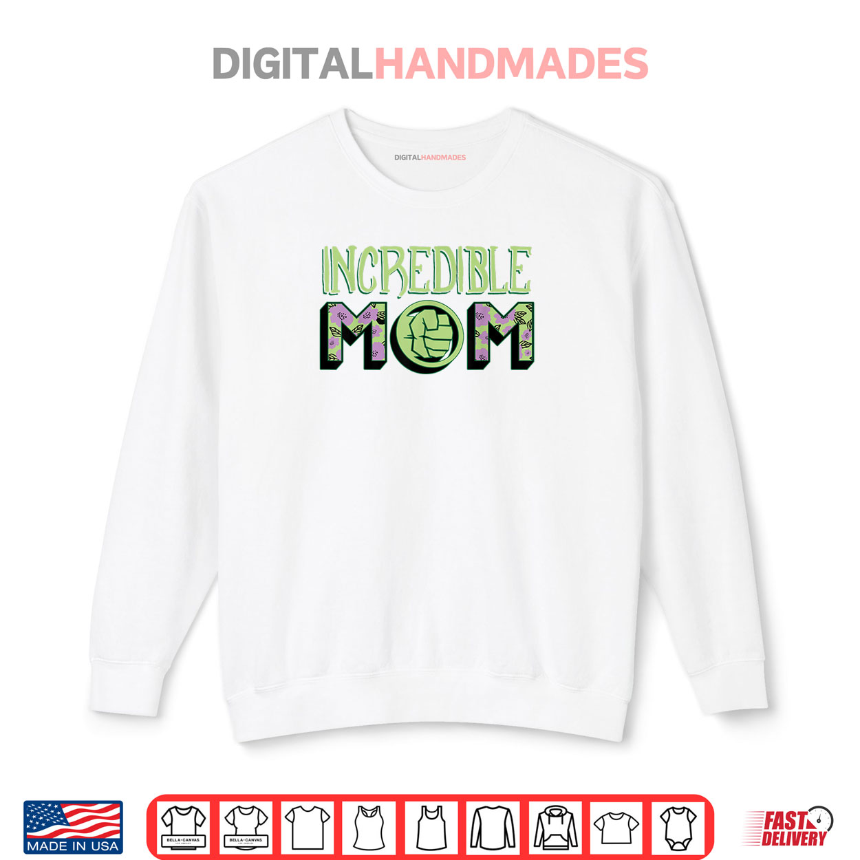 Marvel Mother’s Day Hulk Incredible Mom Shirt Marvel Mother’s Day Hulk Incredible Mom Shirt