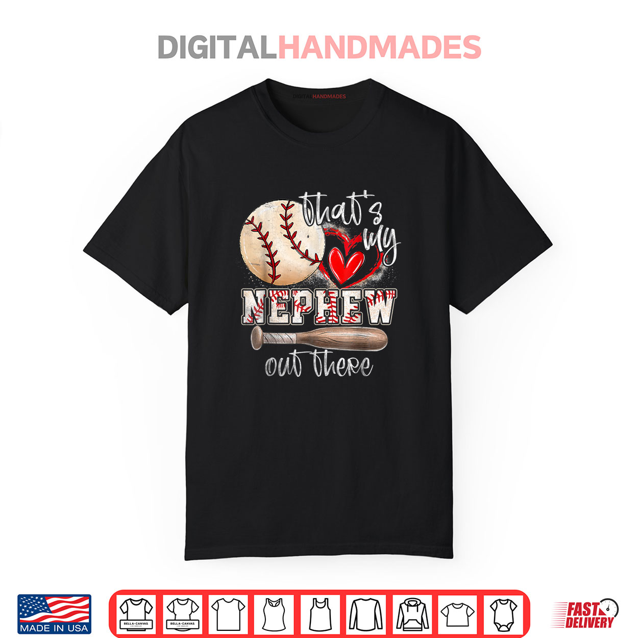 Thoughtful Mother's Day Gifts for 2025 53 That’s My Nephew Out There Baseball Aunt Auntie Mother’s Day Shirt