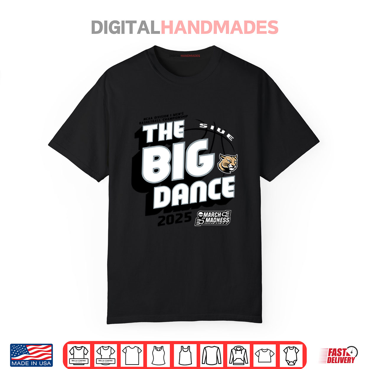 The Big Dance SIUE Edwardsville Cougars March Madness 2025 Shirt The Big Dance SIUE Edwardsville Cougars March Madness 2025 Shirt