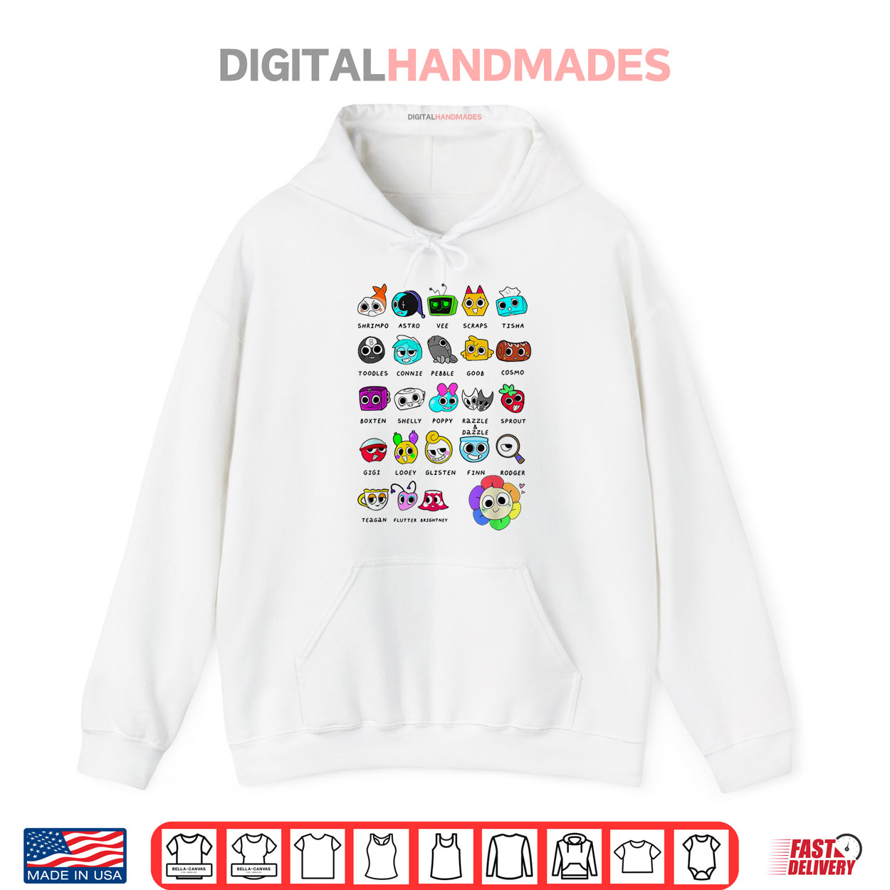 Dandy’s World Characters Shirt Dandy’s World Characters Shirt