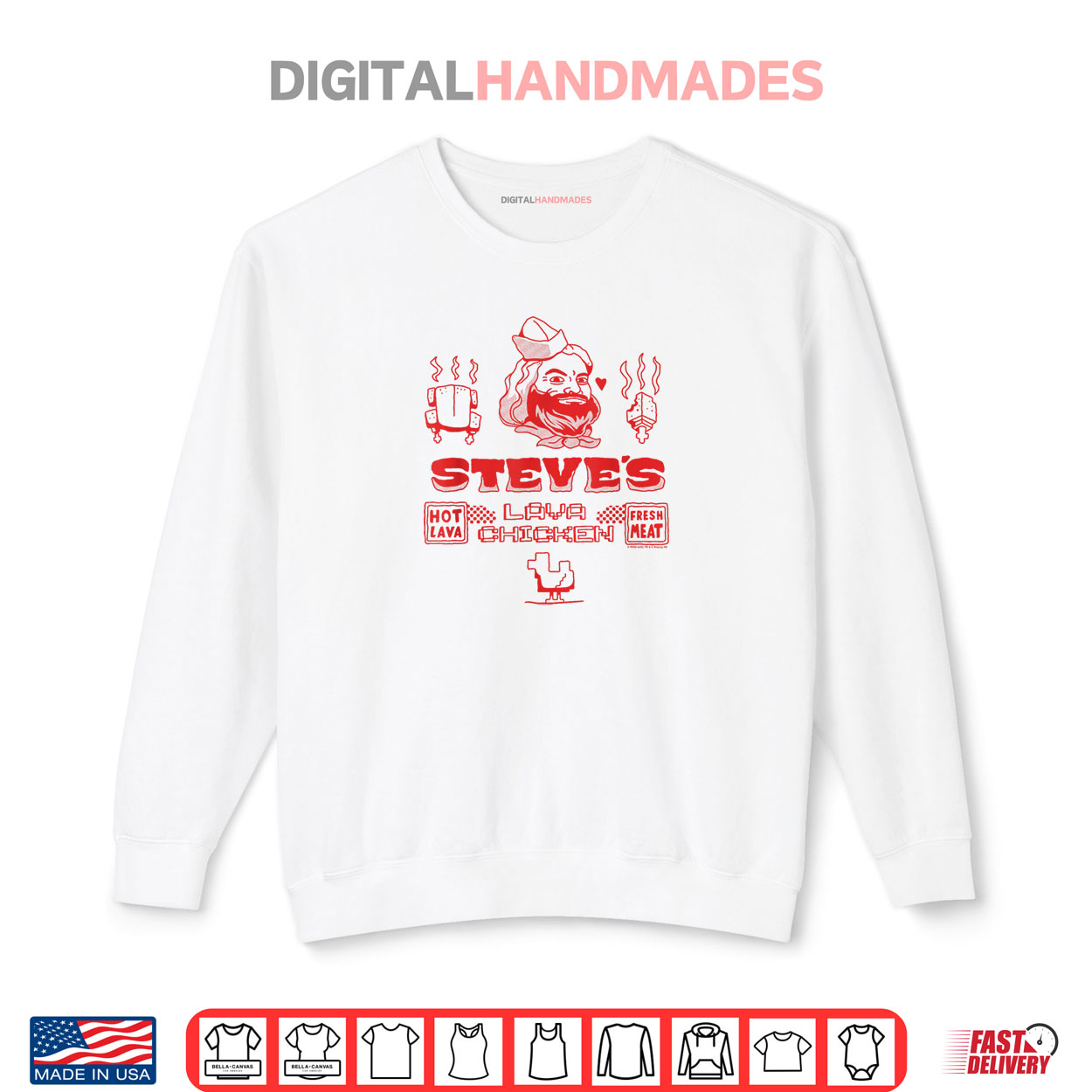 A Minecraft Movie Steve’s Lava Chicken Restaurant Logo Shirt A Minecraft Movie Steve’s Lava Chicken Restaurant Logo Shirt