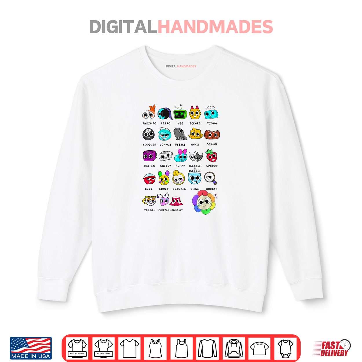 Dandy’s World Characters Shirt Dandy’s World Characters Shirt