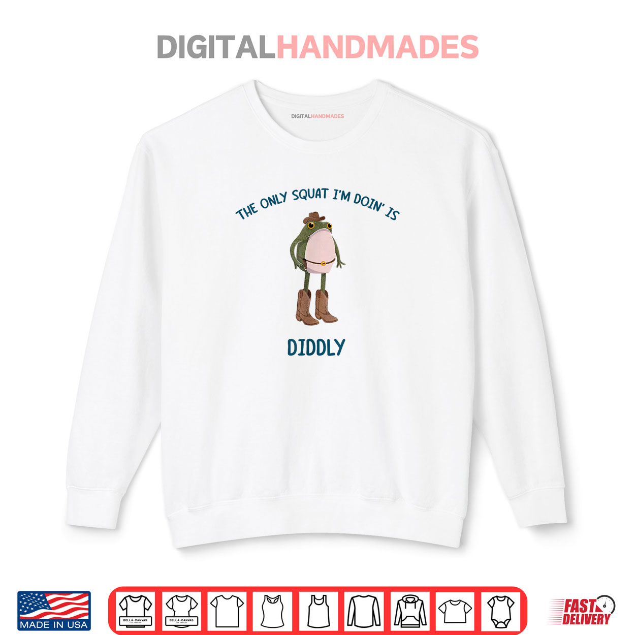 The Only Squat I’m Doin’ Is Diddly Frog Meme Vintage Funny Shirt The Only Squat I’m Doin’ Is Diddly Frog Meme Vintage Funny Shirt