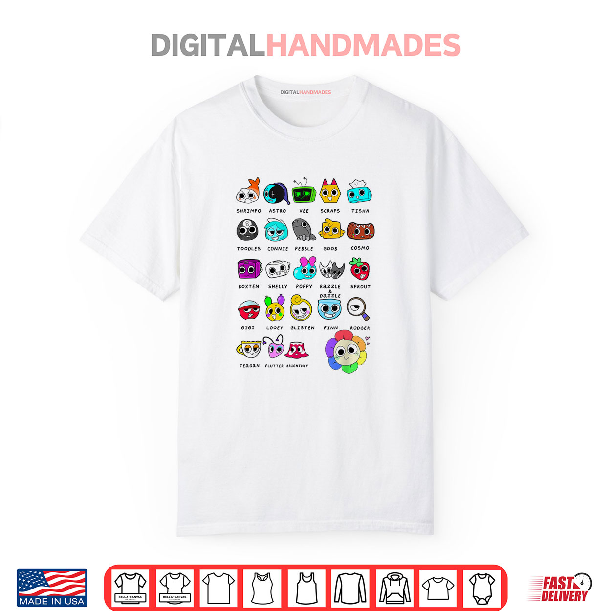 Dandy’s World Characters Shirt Dandy’s World Characters Shirt