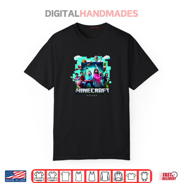 A Minecraft Movie Adventure Gang Main Characters Group Shot Shirt