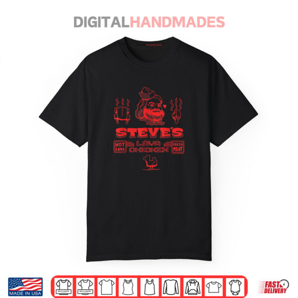 A Minecraft Movie Steve’s Lava Chicken Restaurant Logo Shirt