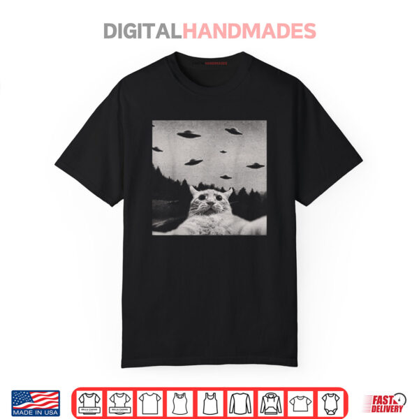 Alien UFO Funny Cat Shirt