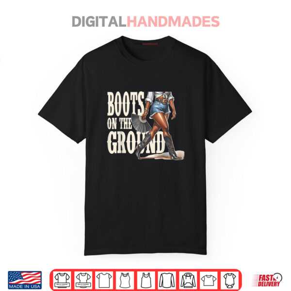 Boots On The Ground Black Cowgirl Melanin Shirt