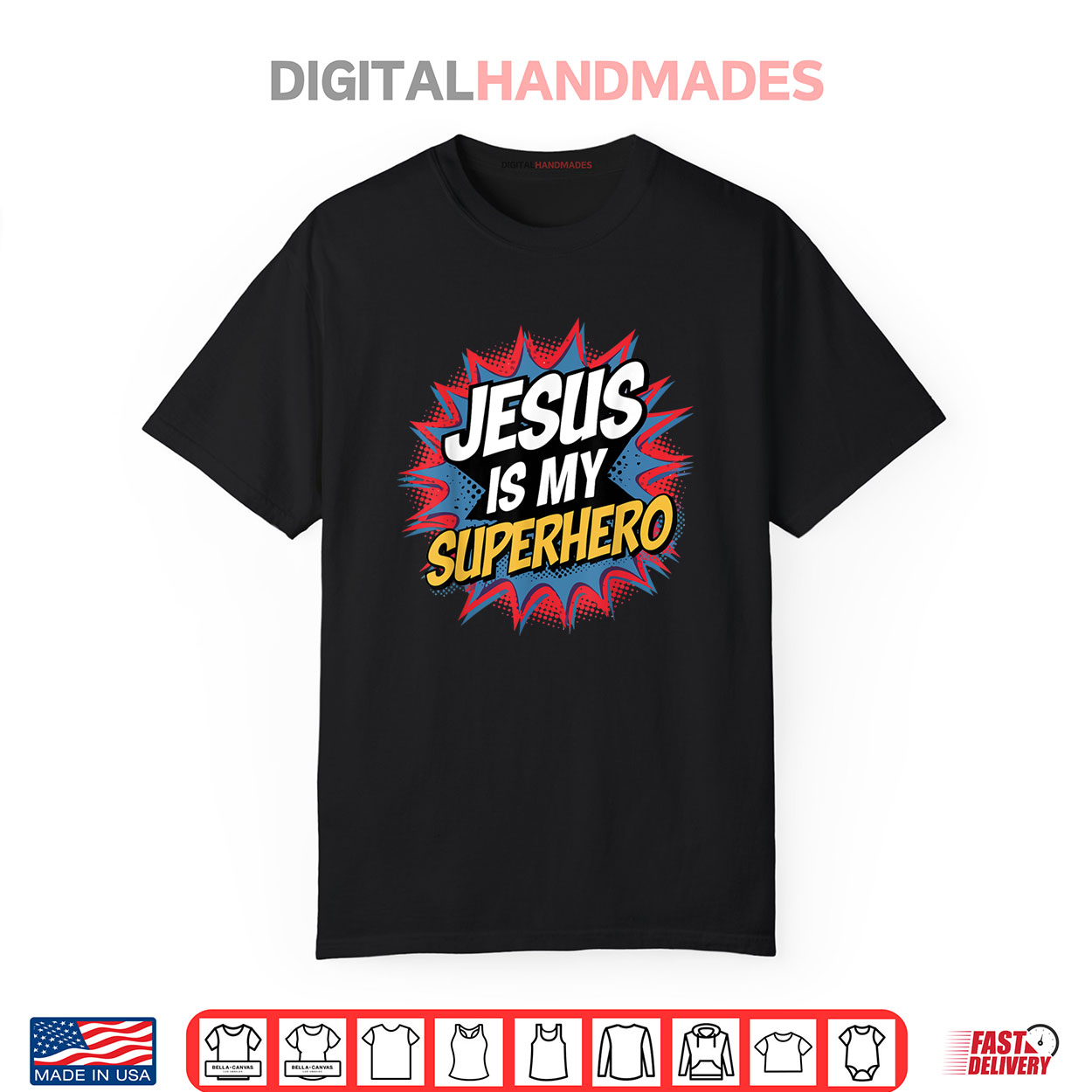 Boy Jesus Is My Superhero Christian Shirt Boy Jesus Is My Superhero Christian Shirt