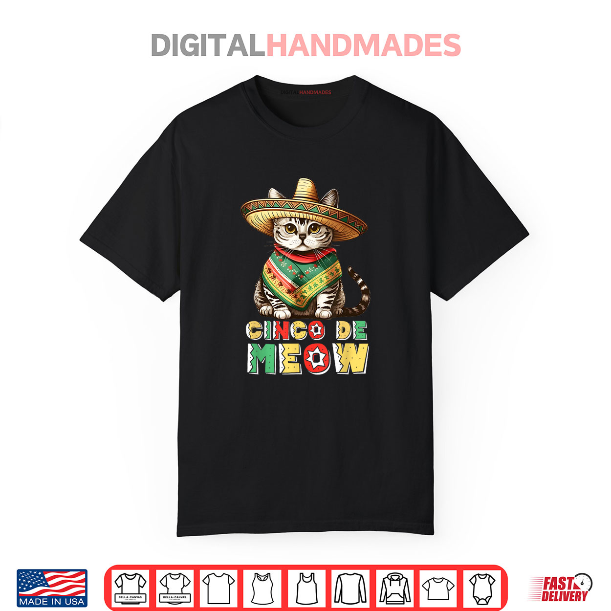 Cinco De Mayo Funny Mexican Cat Sombrero Poncho Shirt Cinco De Mayo Funny Mexican Cat Sombrero Poncho Shirt