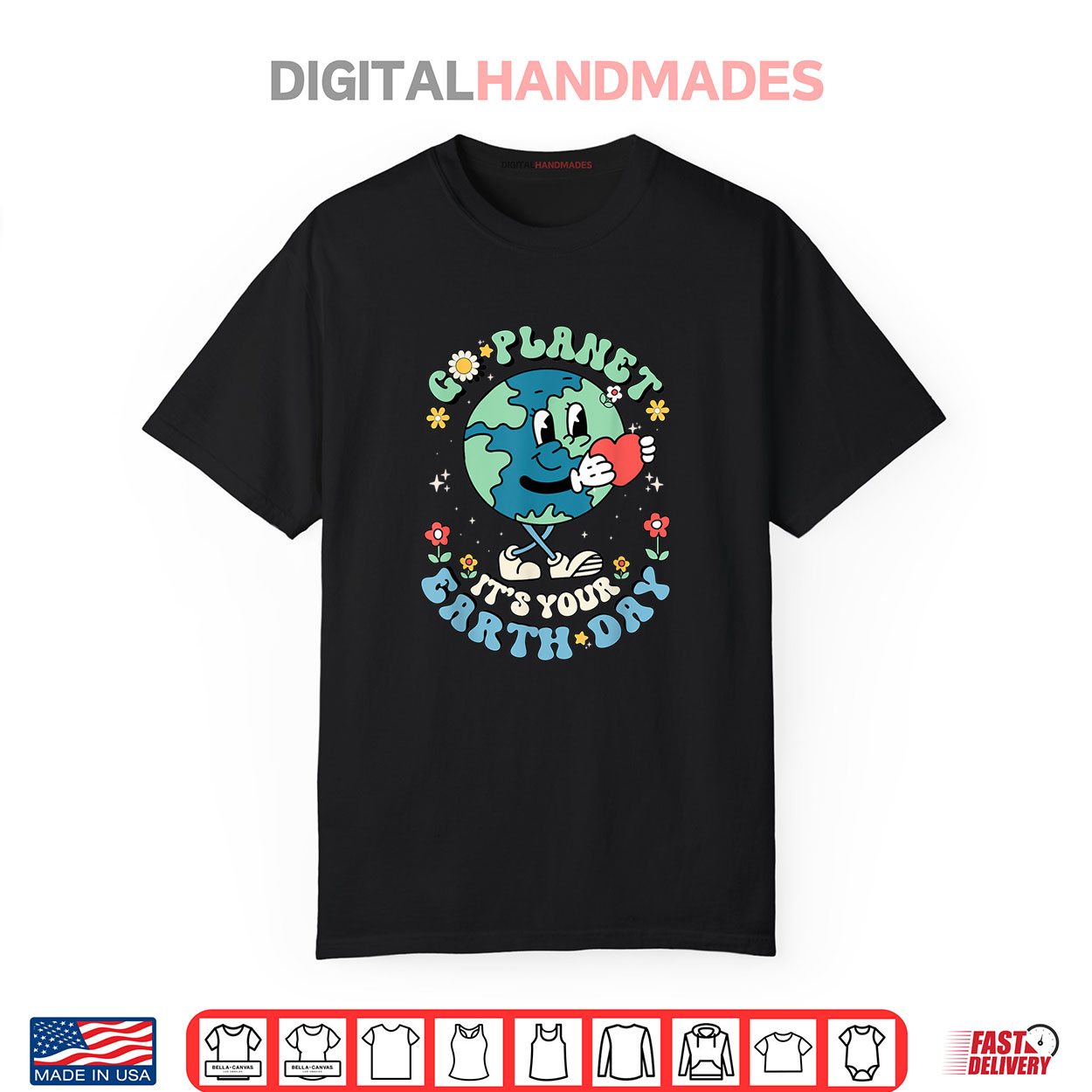 Cute Go Planet Its Your Earth Day 2023 Teacher Kids Groovy Shirt Cute Go Planet Its Your Earth Day 2023 Teacher Kids Groovy Shirt
