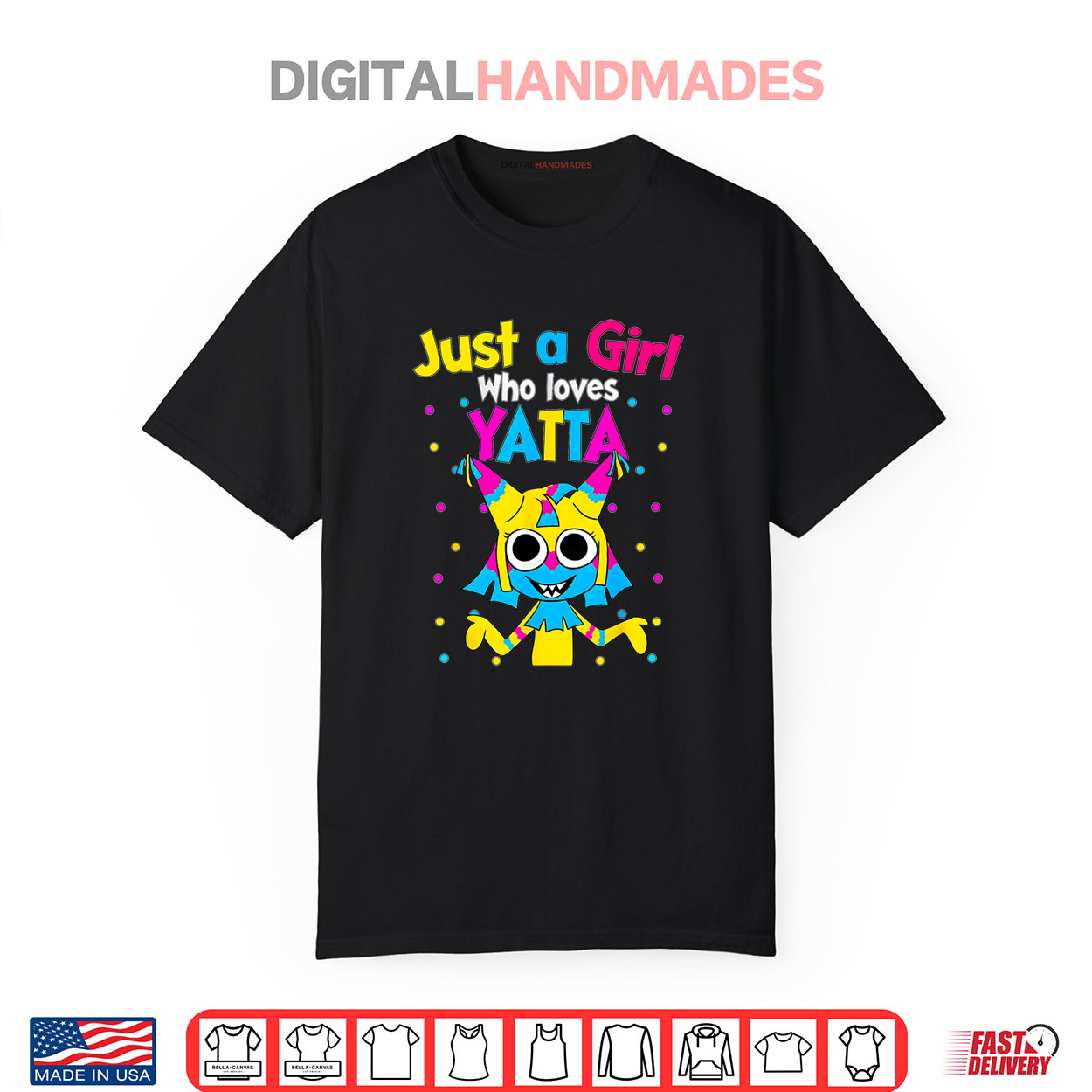 Trending Tees That Everyone’s Talking About — Get Yours Before They're Gone! 79 Dandy’s World Yatta _ Just a Girl who loves Dandy’s World Shirt