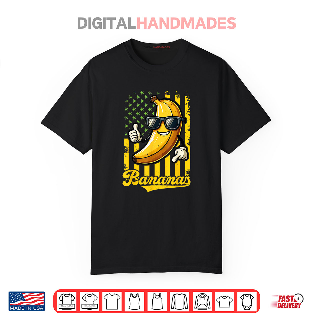 Graphic Bananas Proud Name Retro American Flag Bananas Lover Shirt Graphic Bananas Proud Name Retro American Flag Bananas Lover Shirt