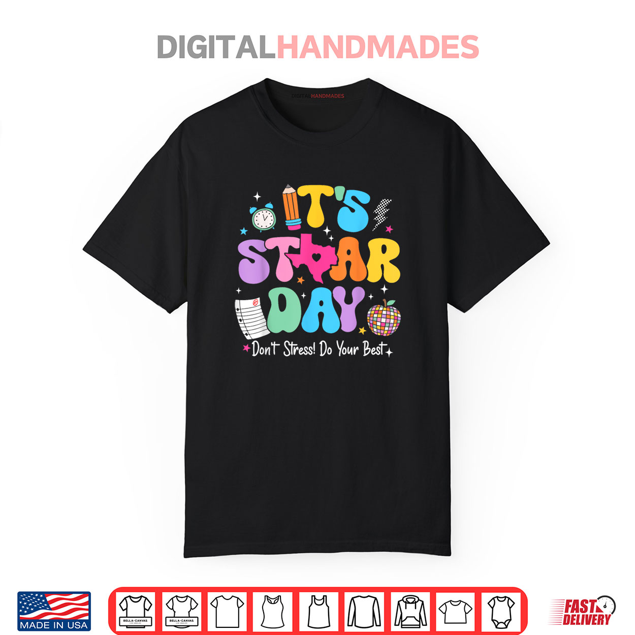 Groovy It’s Staar Day Don’t Stress Do Your Best Test Day Kid Shirt Groovy It’s Staar Day Don’t Stress Do Your Best Test Day Kid Shirt
