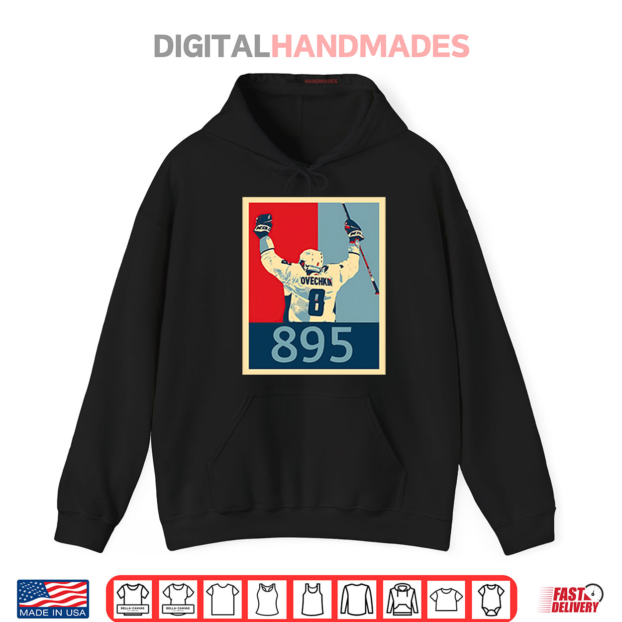 Alexander Ovechkin 895 Goals Record Hockey Shirt Alexander Ovechkin 895 Goals Record Hockey Shirt