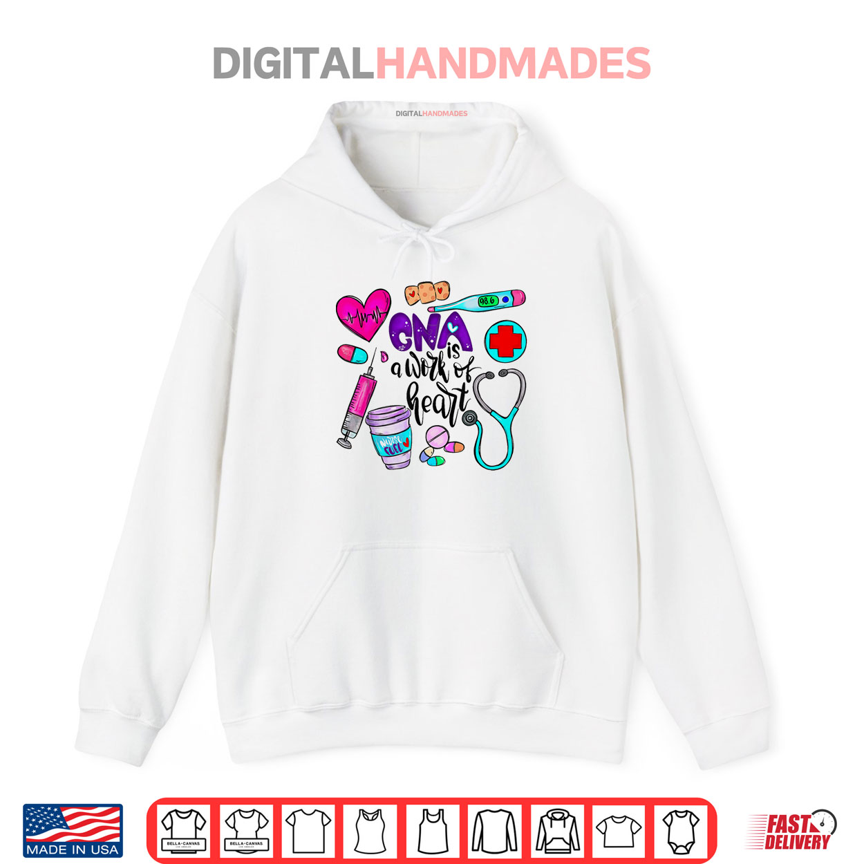 CNA Is a Work Of Heart International Nurses Day Shirt CNA Is a Work Of Heart International Nurses Day Shirt