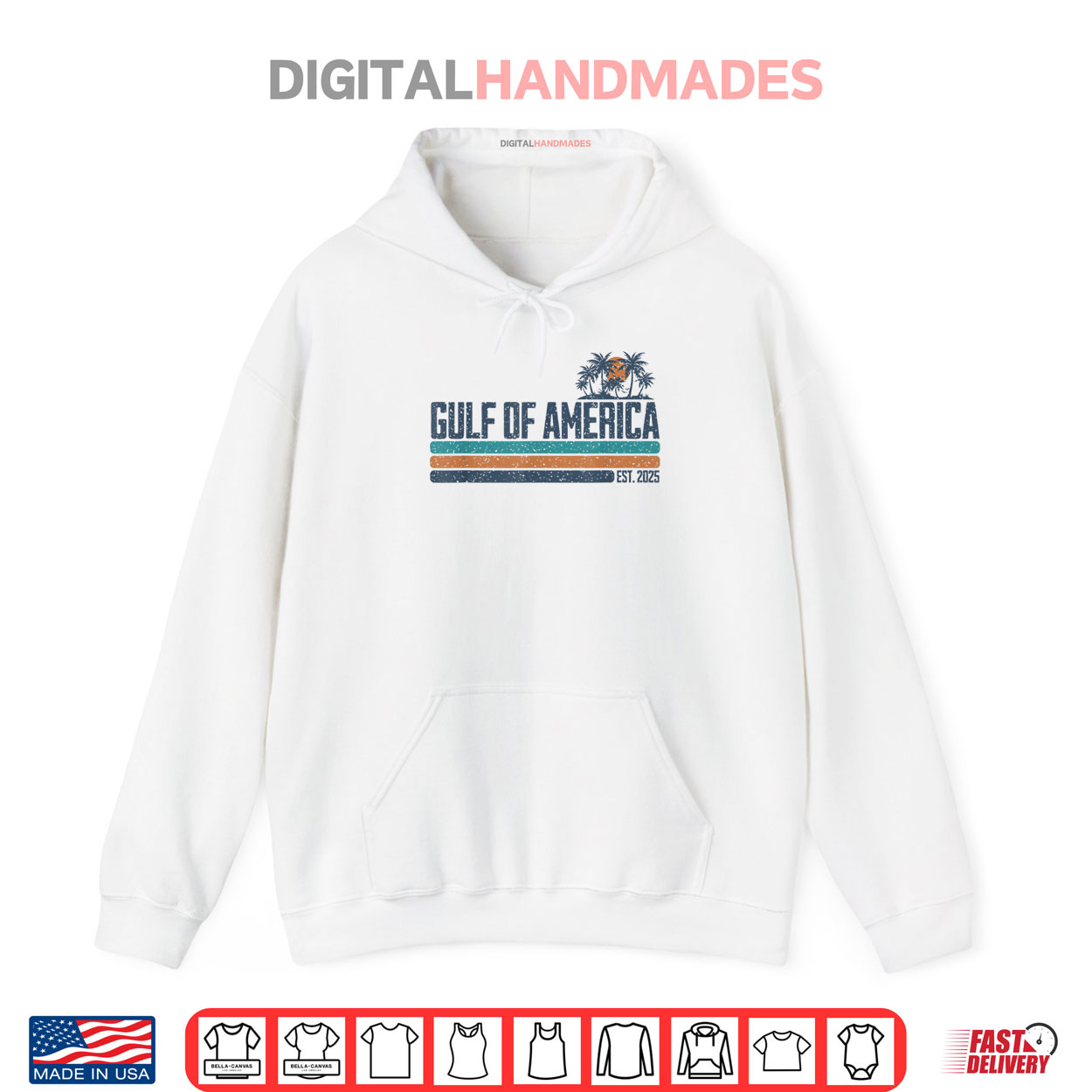 Gulf of USA America Est 2025 Retro Beach Shirt Gulf of USA America Est 2025 Retro Beach Shirt