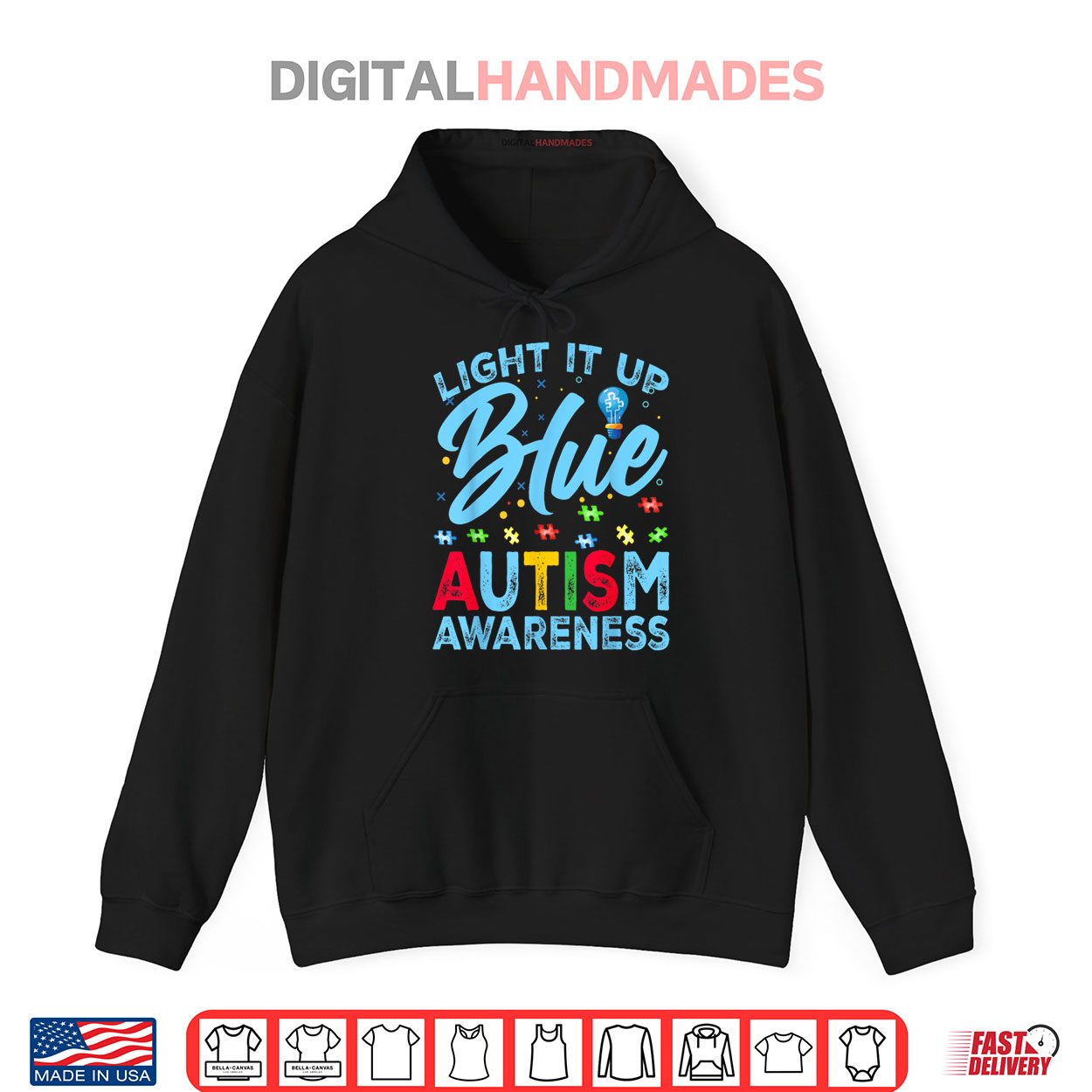 Light It Up Blue Autism Awareness Shirt Light It Up Blue Autism Awareness Shirt