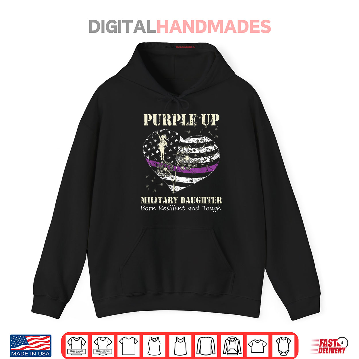 Purple Up Military Child Daughter Dandelion for Girls Shirt Purple Up Military Child Daughter Dandelion for Girls Shirt
