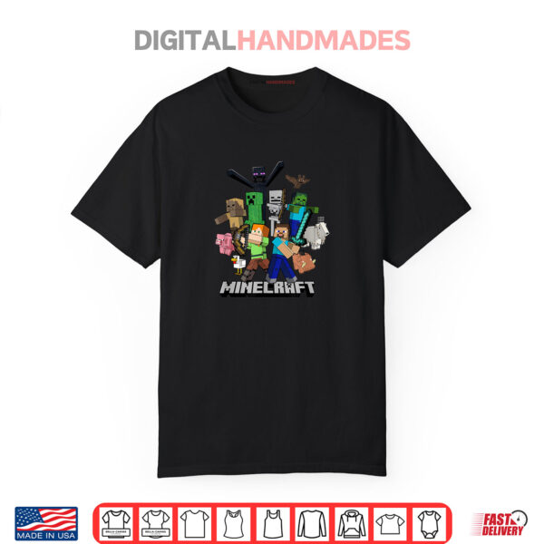 Minecraft Heroes & Enemies Group Shot Shirt