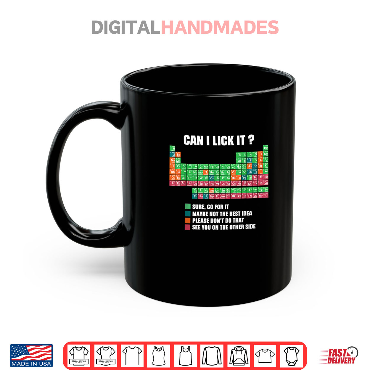 Can I Lick It Periodic Table Boys Girls Kids Teacher Student Shirt Can I Lick It Periodic Table Boys Girls Kids Teacher Student Shirt