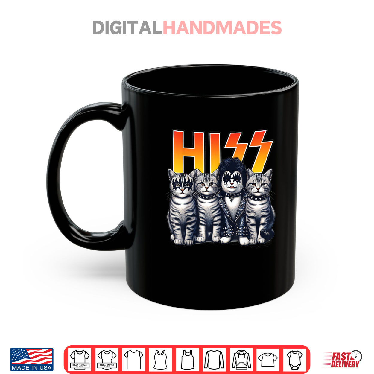 Cute Hiss Cats Rock Kittens Kitty Rocking Music Cat Lovers Shirt Cute Hiss Cats Rock Kittens Kitty Rocking Music Cat Lovers Shirt