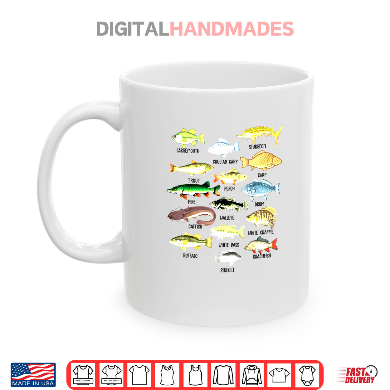 Fishing Shirt Types Freshwater Fish Fisherman Funny Bass Dad Shirt Fishing Shirt Types Freshwater Fish Fisherman Funny Bass Dad Shirt