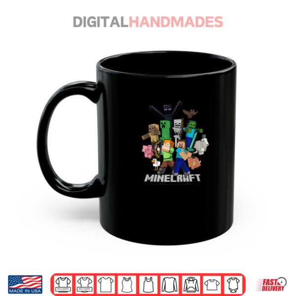 Mug Minecraft Heroes Enemies Group Shot Shirt