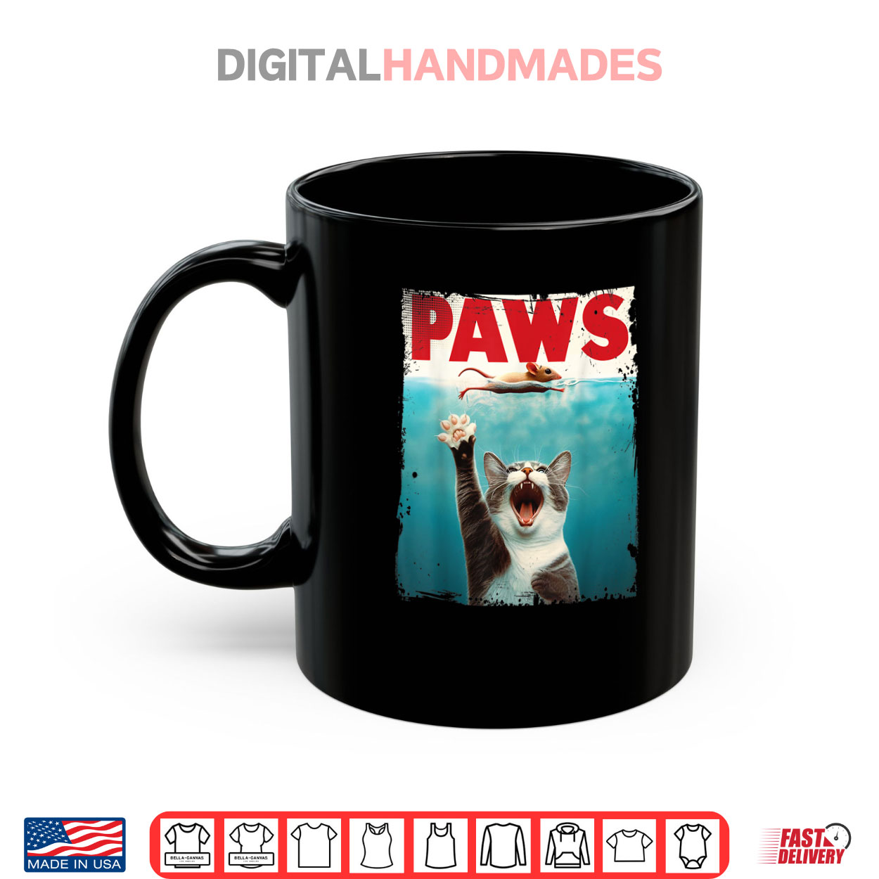 PAWS Parody Cat Mouse Humorous Cat Chasing Mouse Kitten Shirt PAWS Parody Cat Mouse Humorous Cat Chasing Mouse Kitten Shirt