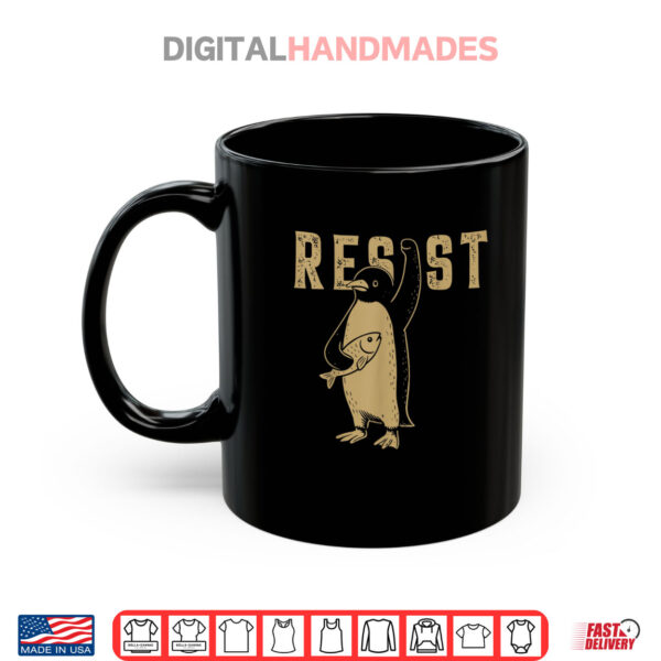 Mug Resist Penguins Activism Graphic We Stand With Penguins Shirt