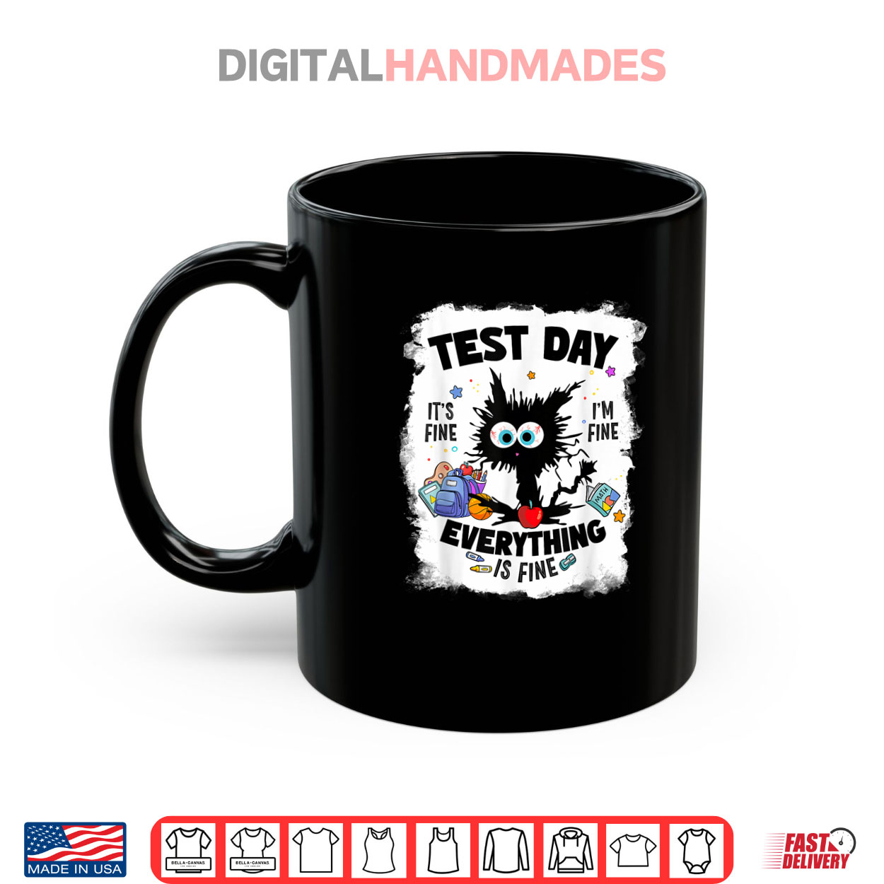 Test Day Funny Stressed Cat Teacher Student Kids Testing Day Shirt Test Day Funny Stressed Cat Teacher Student Kids Testing Day Shirt