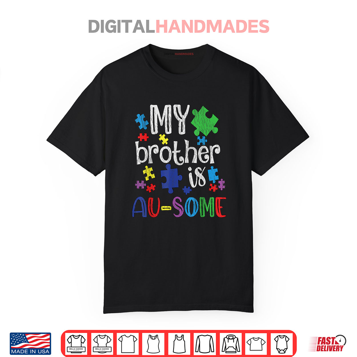 My Brother Is Awesome Sister Autistic Kids Autism Awareness Shirt My Brother Is Awesome Sister Autistic Kids Autism Awareness Shirt