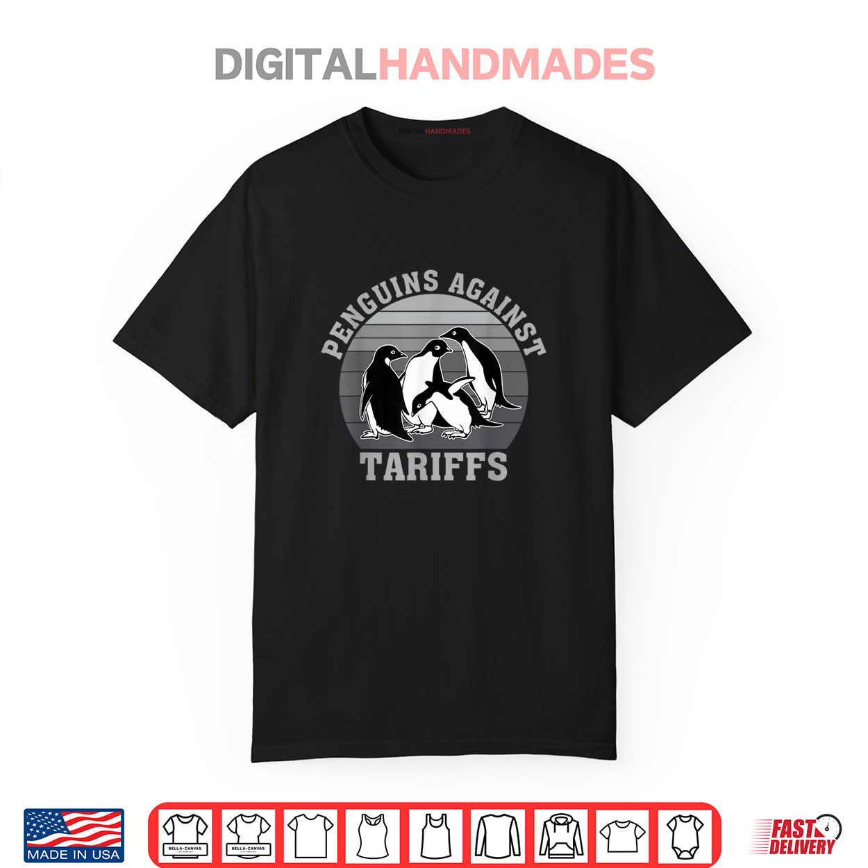 Penguins Against Tariffs Anti Tariffs Funny Penguins Shirt Penguins Against Tariffs Anti Tariffs Funny Penguins Shirt