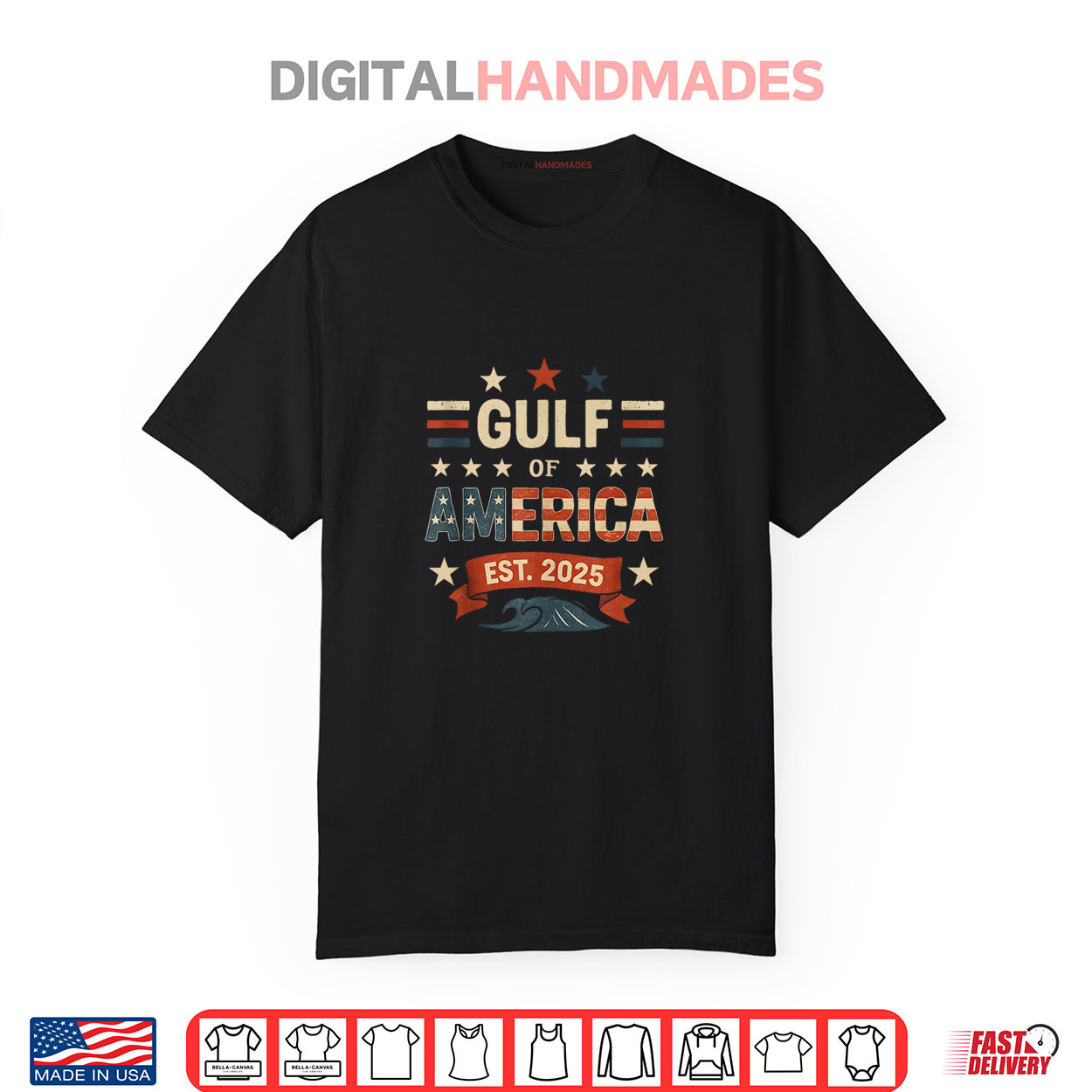 Retro Gulf Of USA America Since 2025 American Flag USA Gulf Shirt Retro Gulf Of USA America Since 2025 American Flag USA Gulf Shirt