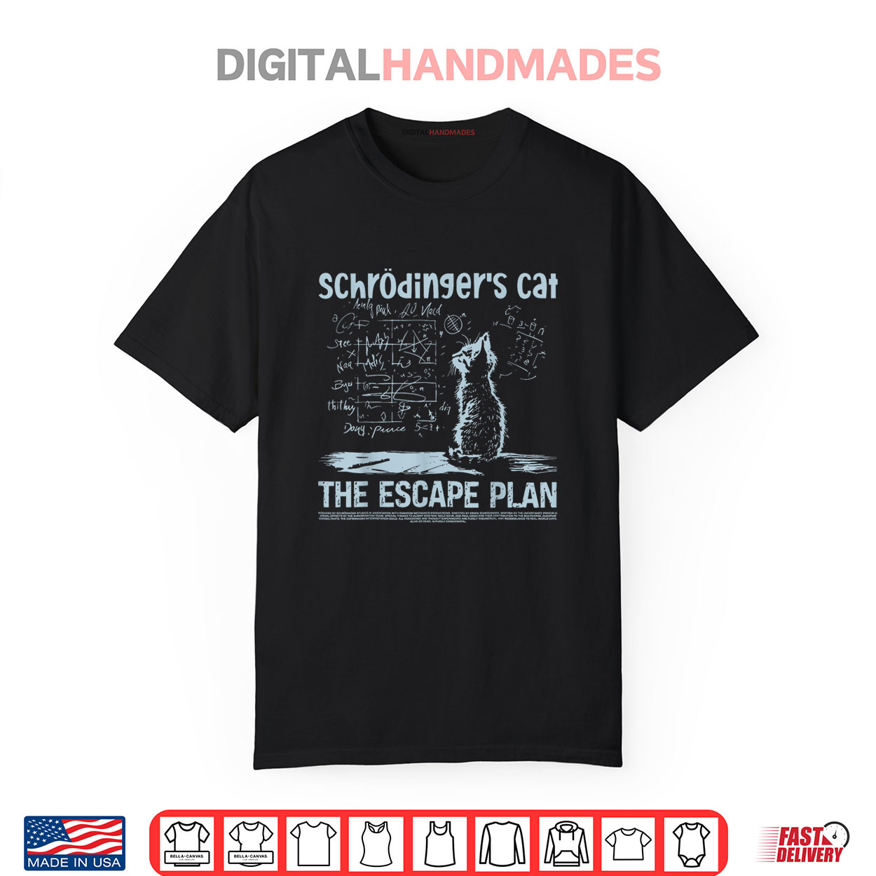Schrödingers Cat the Escape Plan Funny Science Teacher Shirt Schrödingers Cat the Escape Plan Funny Science Teacher Shirt