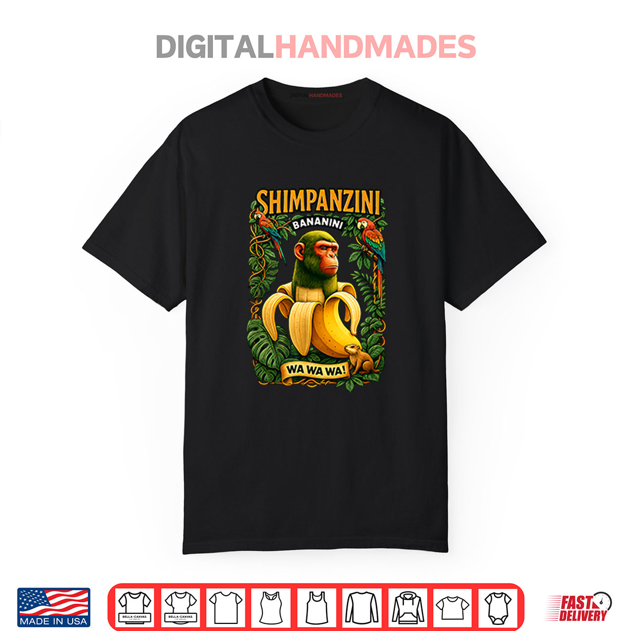 Shimpanzini Bananini Banana Monkey Meme Italian Brainrot Shirt Shimpanzini Bananini Banana Monkey Meme Italian Brainrot Shirt