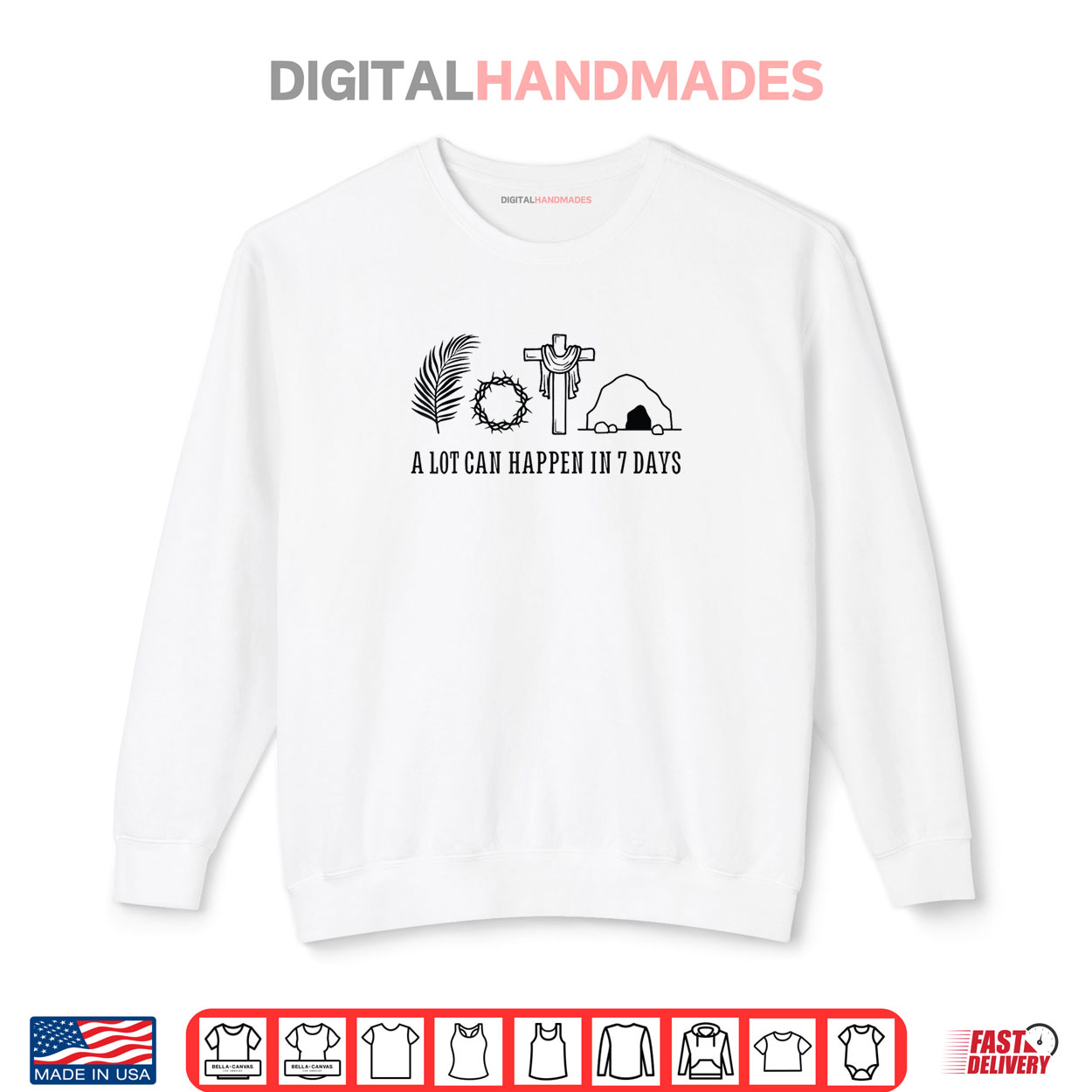 Shirt A LOT CAN HAPPEN IN 7 DAYS Palm Sunday Holy week Easter Shirt Shirt A LOT CAN HAPPEN IN 7 DAYS Palm Sunday Holy week Easter Shirt