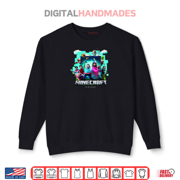 Sweatshirt A Minecraft Movie Adventure Gang Main Characters Group Shot Shirt