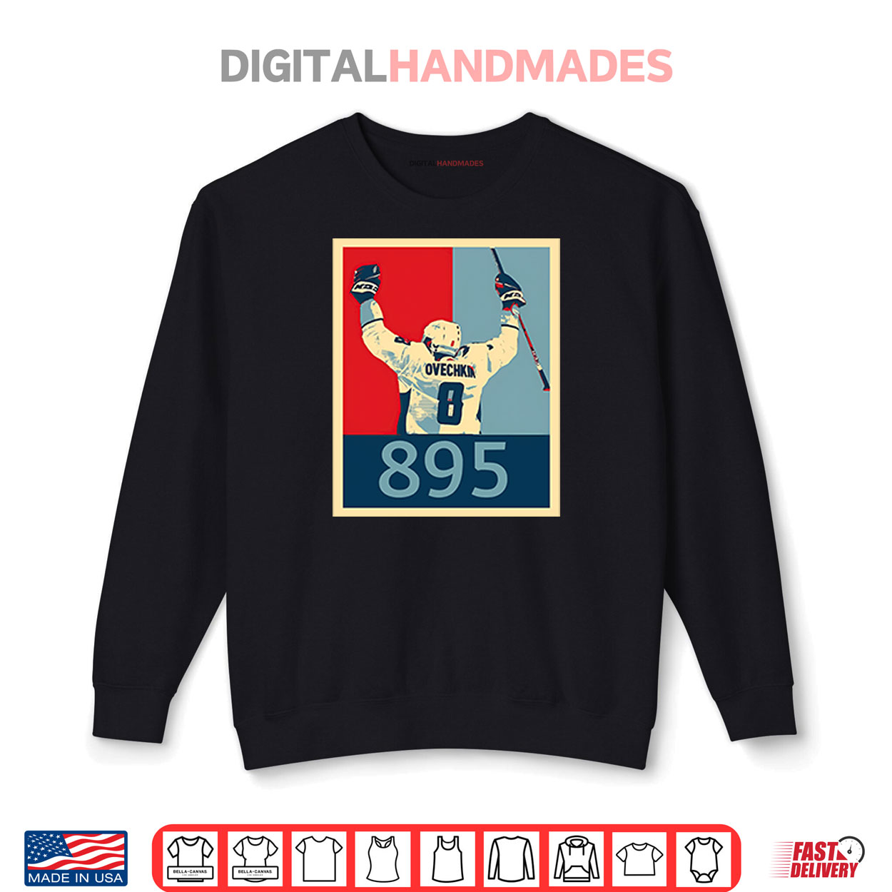 Alexander Ovechkin 895 Goals Record Hockey Shirt Alexander Ovechkin 895 Goals Record Hockey Shirt