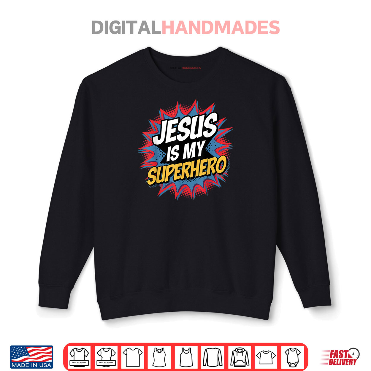 Boy Jesus Is My Superhero Christian Shirt Boy Jesus Is My Superhero Christian Shirt