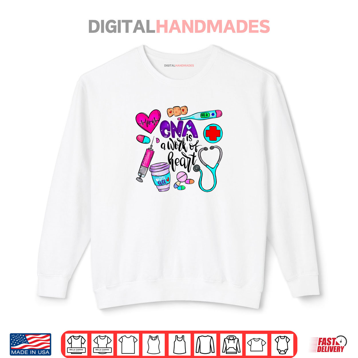 CNA Is a Work Of Heart International Nurses Day Shirt CNA Is a Work Of Heart International Nurses Day Shirt