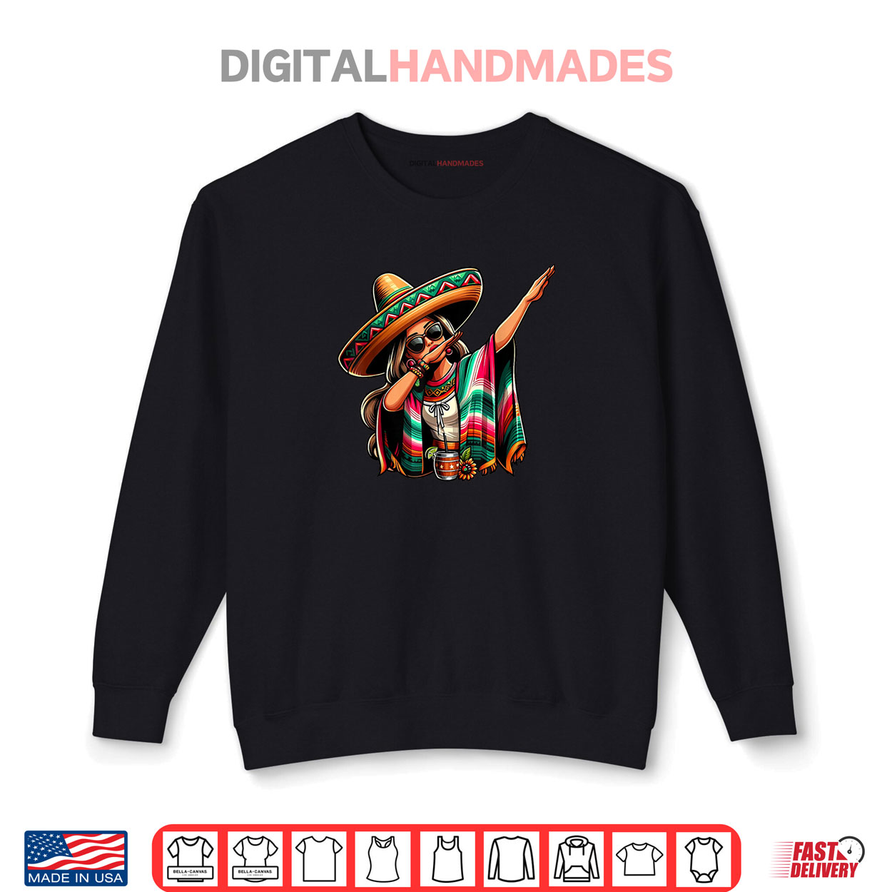 Cinco De Mayo Dabbing Mexican Women Funny Cinco de Mayo Shirt Cinco De Mayo Dabbing Mexican Women Funny Cinco de Mayo Shirt