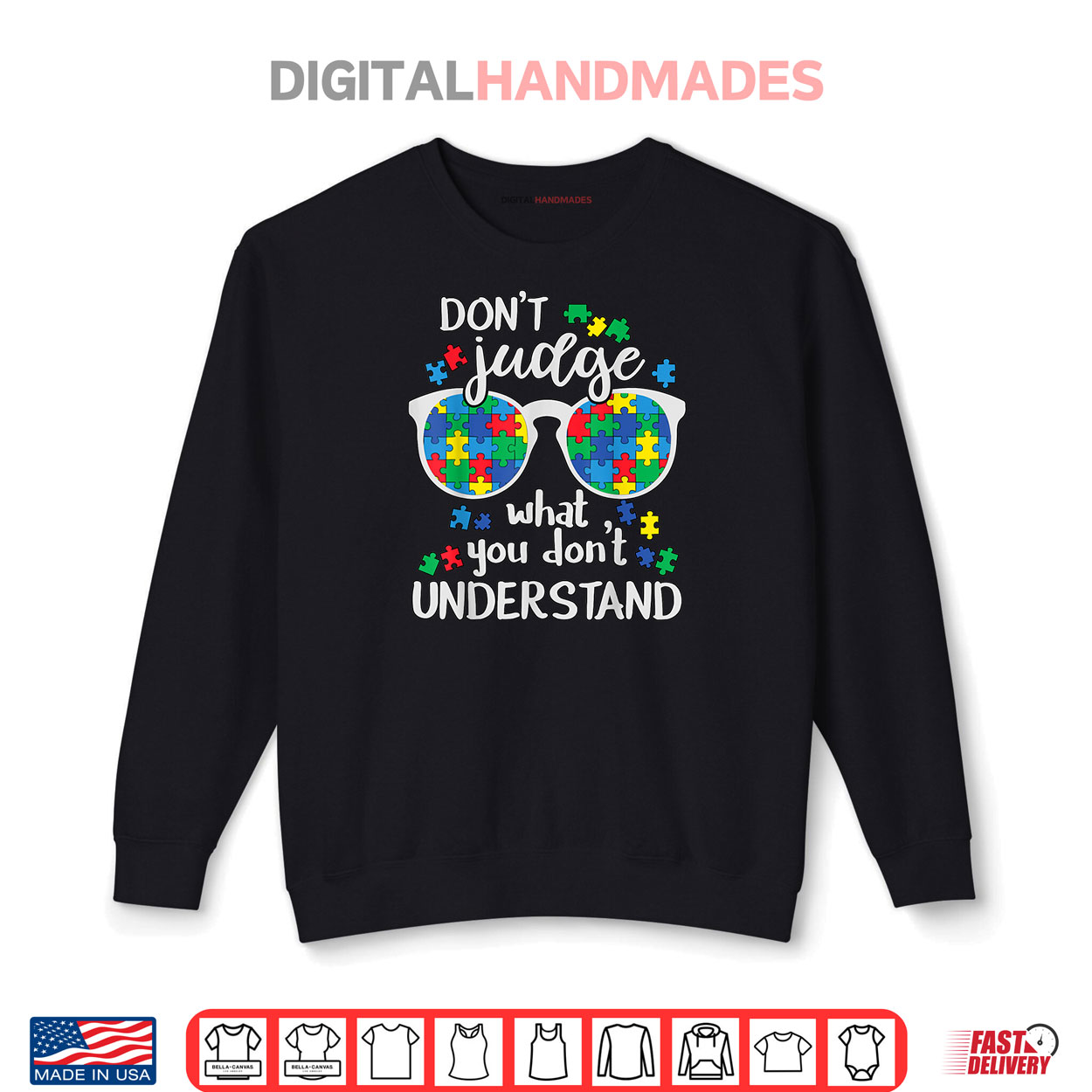 Don’t Judge Understand Love Autistic Kids Autism Awareness Shirt Don’t Judge Understand Love Autistic Kids Autism Awareness Shirt