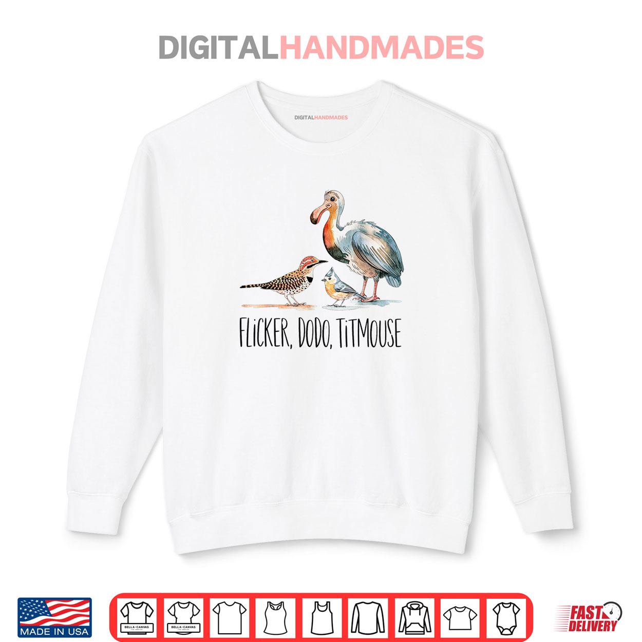 Flicker dodo titmouse Bird Nerd wildlife Bird Lover Shirt Flicker dodo titmouse Bird Nerd wildlife Bird Lover Shirt