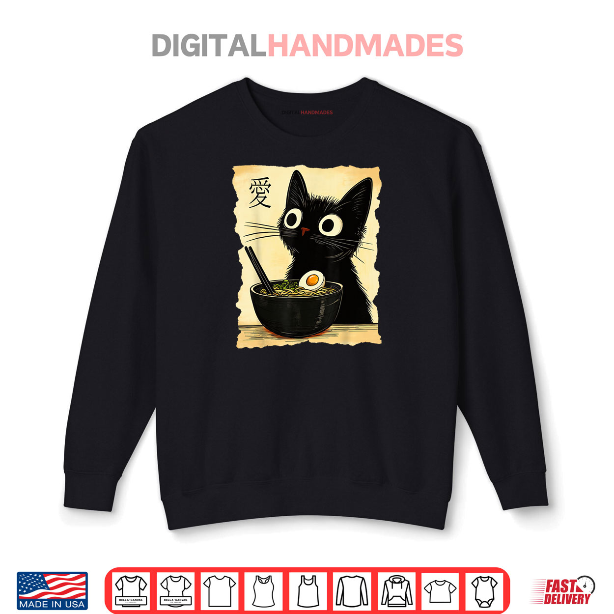 Funny Cat Ramen Graphic Tee Japanese Kawaii Anime Shirt Funny Cat Ramen Graphic Tee Japanese Kawaii Anime Shirt